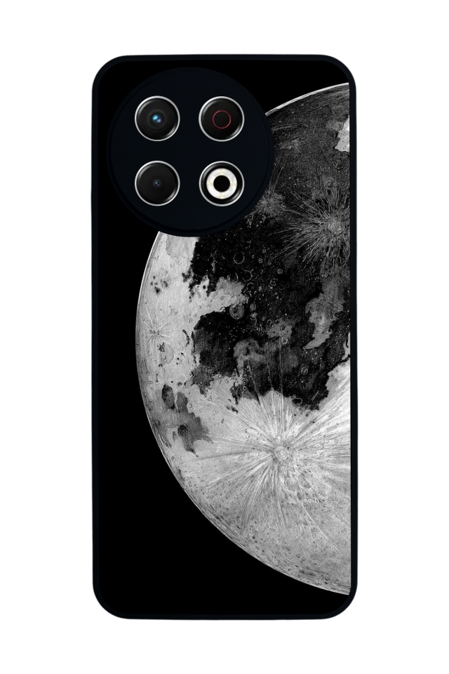 Tecno Spark 30 Pro Uyumlu Ay Tasarımlı Glossy Premium Kılıf