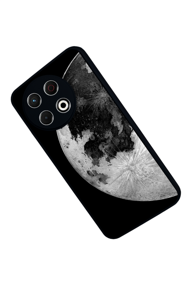 Tecno Spark 30 Pro Uyumlu Ay Tasarımlı Glossy Premium Kılıf