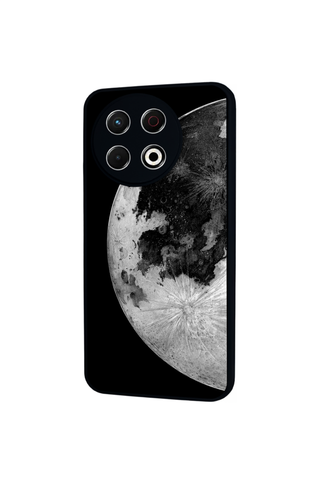 Tecno Spark 30 Pro Uyumlu Ay Tasarımlı Glossy Premium Kılıf