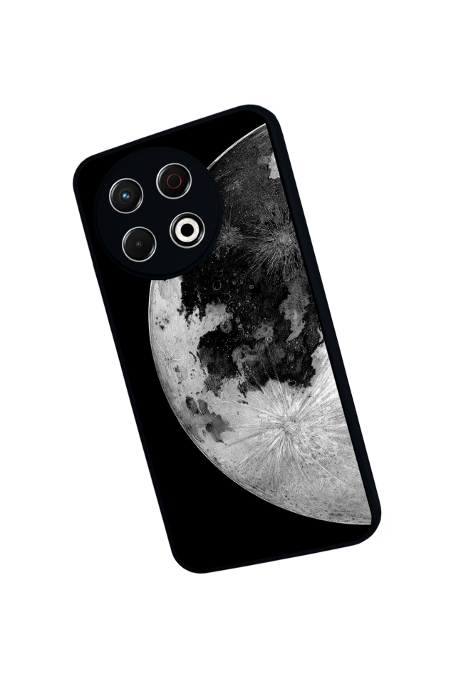 Tecno Spark 30 Pro Uyumlu Ay Tasarımlı Glossy Premium Kılıf