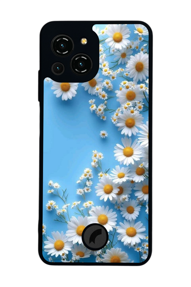 Reeder S23 Pro Max Uyumlu Cicek Tasarımlı Glossy Premium Kılıf