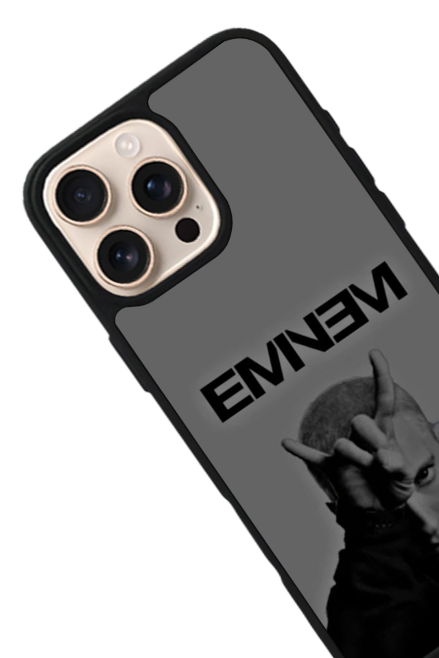 iPhone 14 Pro Uyumlu Eminem Tasarımlı Glossy Premium Kılıf