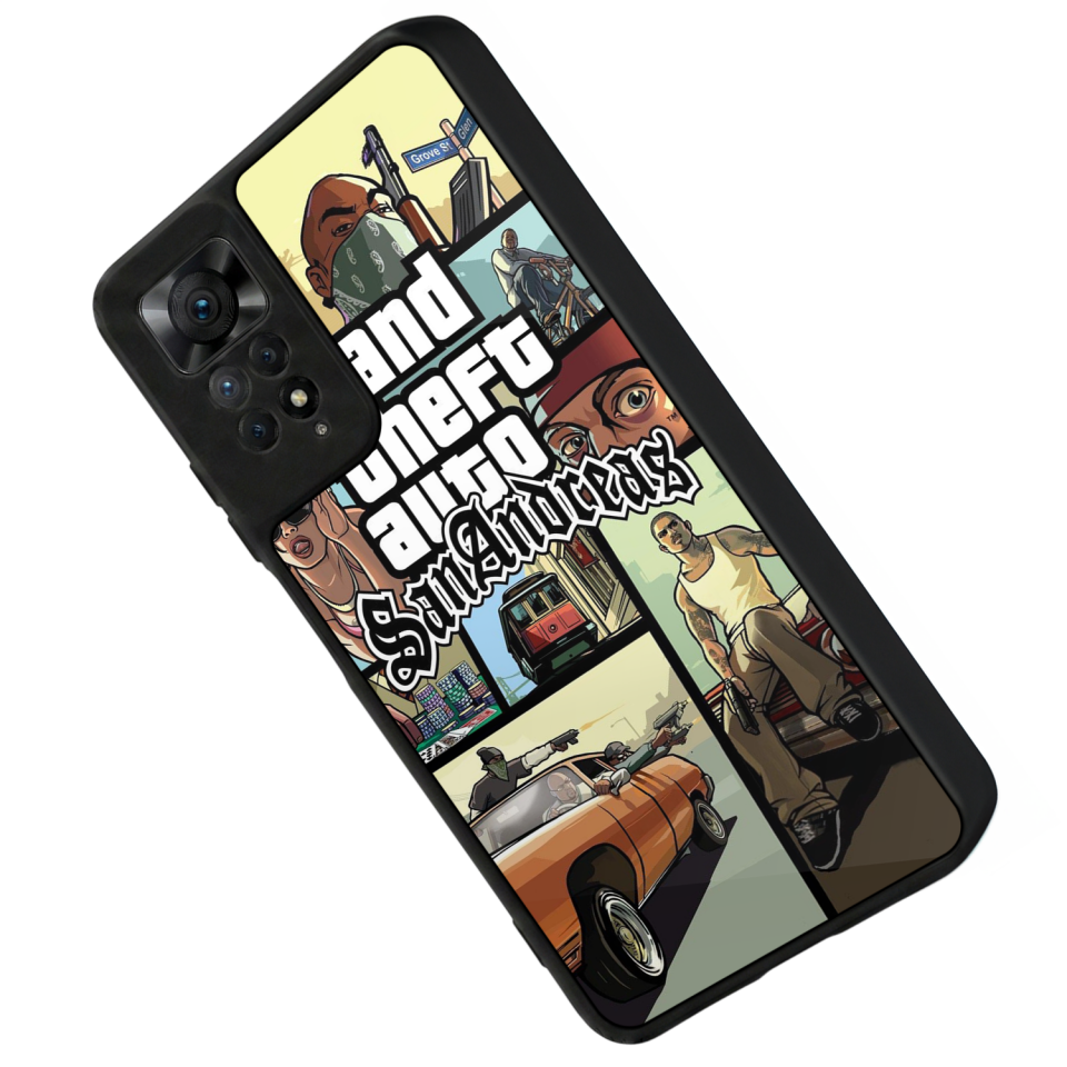 Xiaomi Redmi Note 11 Pro Uyumlu GTA Tasarımlı Glossy Premium Kılıf