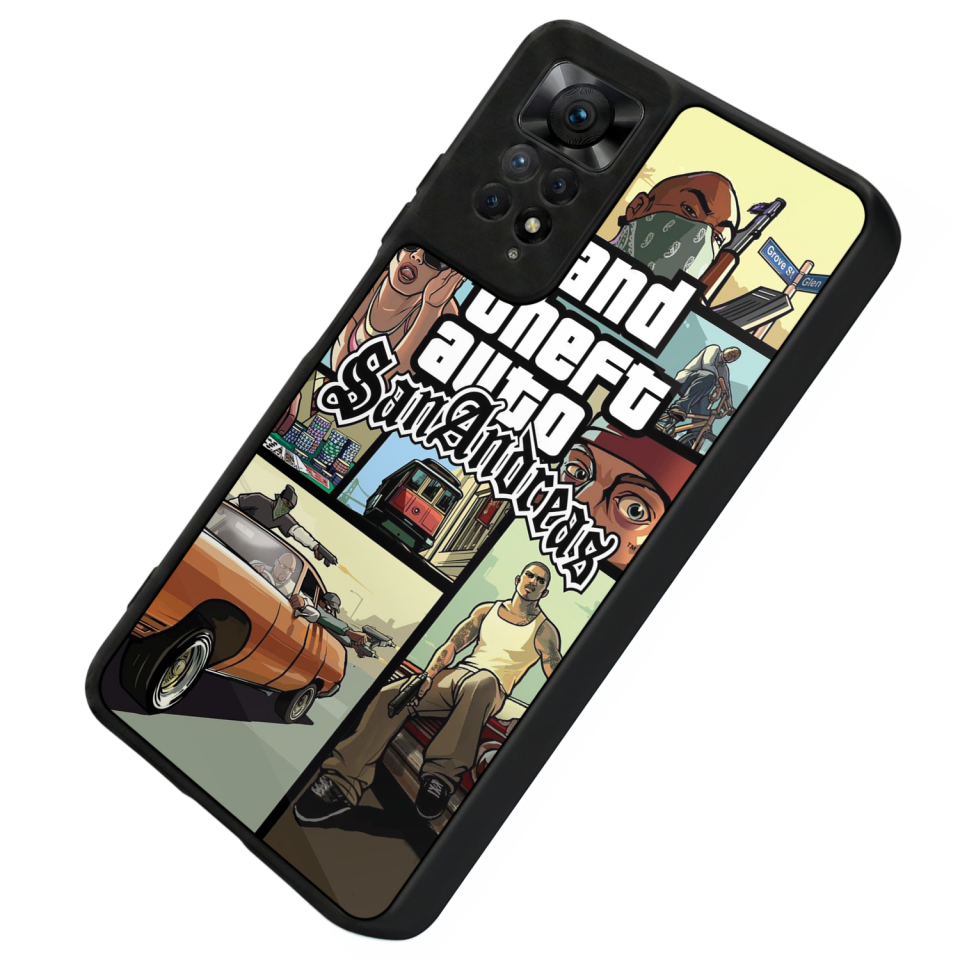 Xiaomi Redmi Note 11 Pro Uyumlu GTA Tasarımlı Glossy Premium Kılıf