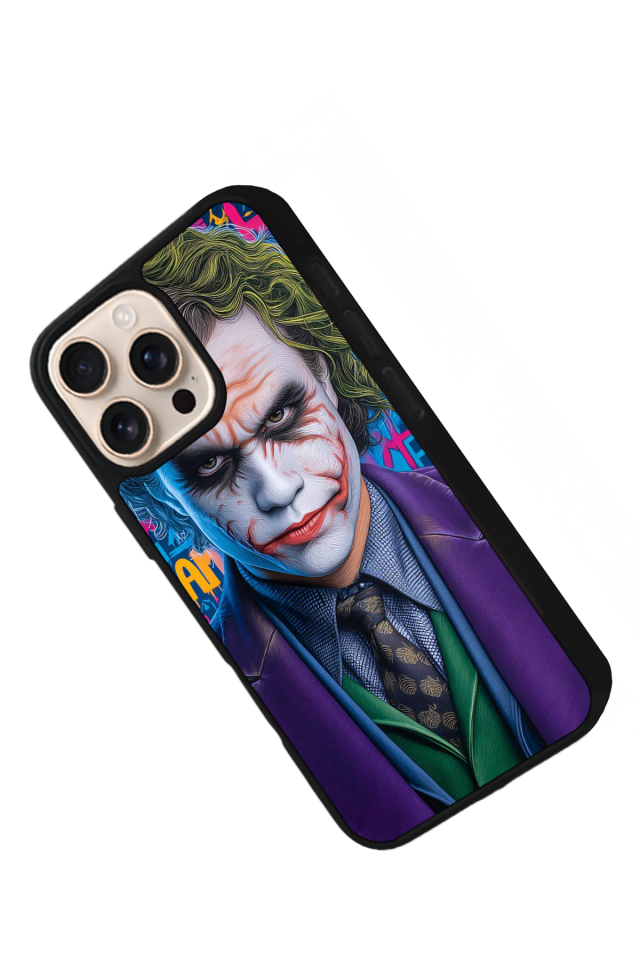 iPhone 15 Pro Max Uyumlu Joker Tasarımlı Glossy Premium Kılıf