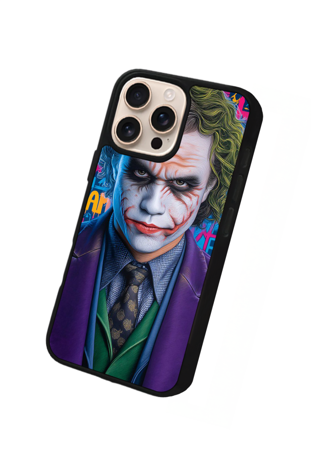 iPhone 15 Pro Max Uyumlu Joker Tasarımlı Glossy Premium Kılıf