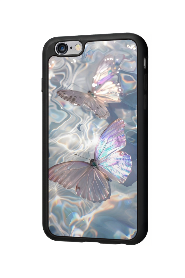 iPhone 6 Plus Uyumlu Kelebek Tasarımlı Glossy Premium Kılıf