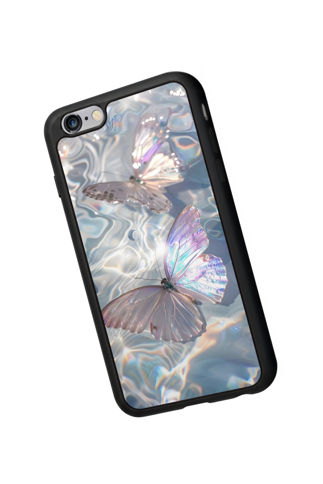 iPhone 6 Plus Uyumlu Kelebek Tasarımlı Glossy Premium Kılıf
