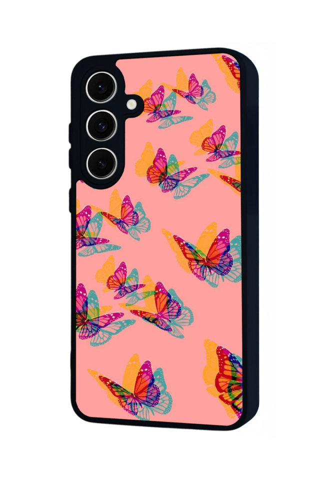 Samsung Galaxy S24 FE Uyumlu Kelebek Tasarımlı Glossy Premium Kılıf