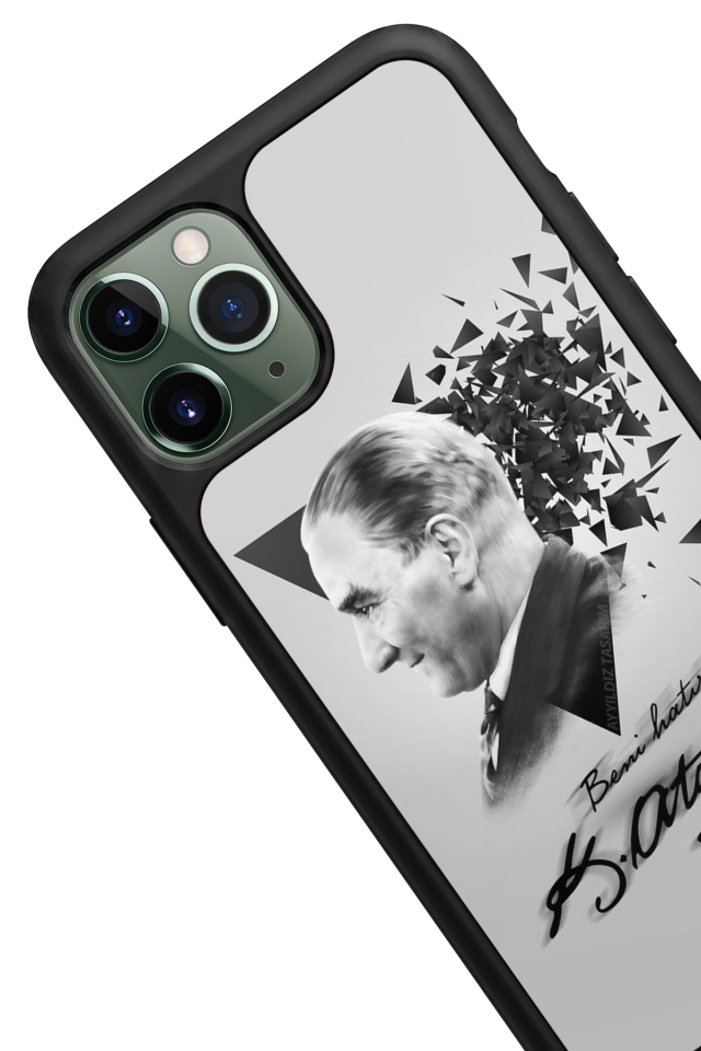 iPhone 11 Pro Uyumlu Mustafa Kemal Ataturk Tasarımlı Glossy Premium Kılıf
