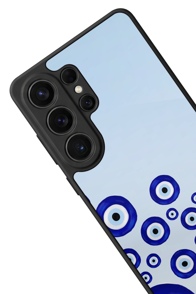 Samsung Galaxy S26 Ultra Uyumlu Nazar Tasarımlı Glossy Premium Kılıf