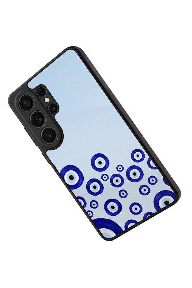 Samsung Galaxy S26 Ultra Uyumlu Nazar Tasarımlı Glossy Premium Kılıf