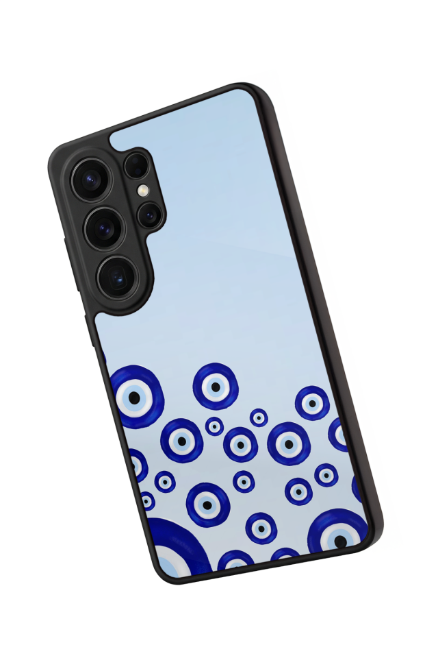 Samsung Galaxy S26 Ultra Uyumlu Nazar Tasarımlı Glossy Premium Kılıf