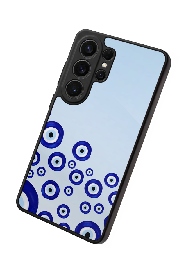 Samsung Galaxy S26 Ultra Uyumlu Nazar Tasarımlı Glossy Premium Kılıf