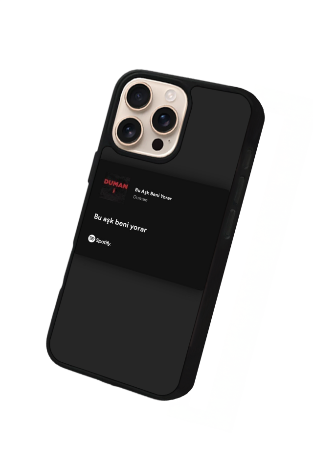iPhone 16 Pro Max Uyumlu Sarki Sozleri Tasarımlı Glossy Premium Kılıf