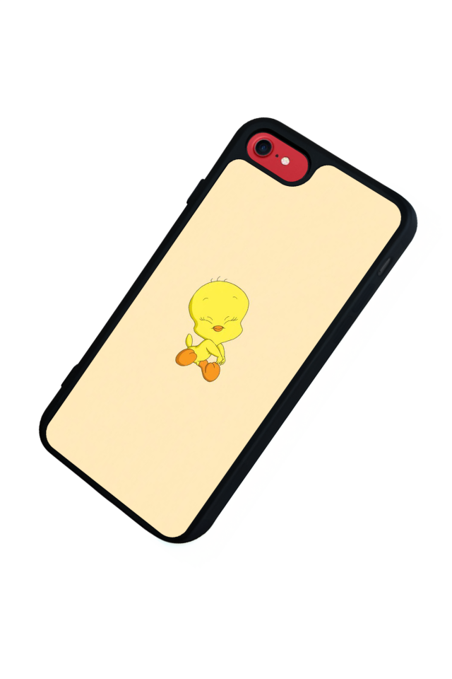 iPhone SE Uyumlu Tweety Tasarımlı Glossy Premium Kılıf
