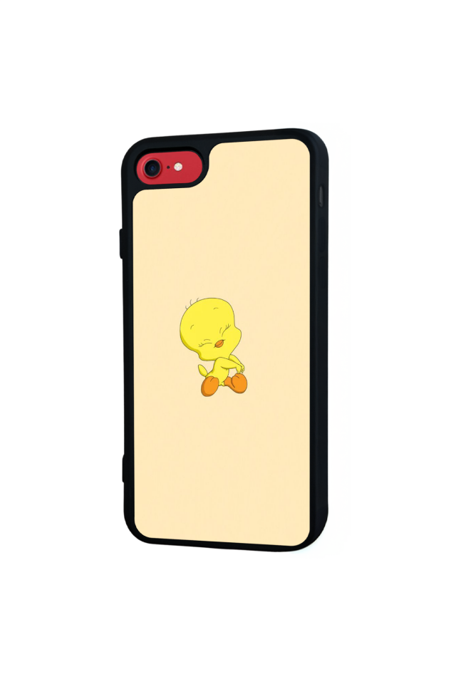 iPhone SE Uyumlu Tweety Tasarımlı Glossy Premium Kılıf