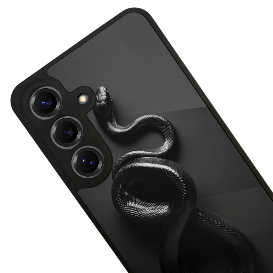 Samsung Galaxy S25 Uyumlu Yılan Tasarımlı Glossy Premium Kılıf