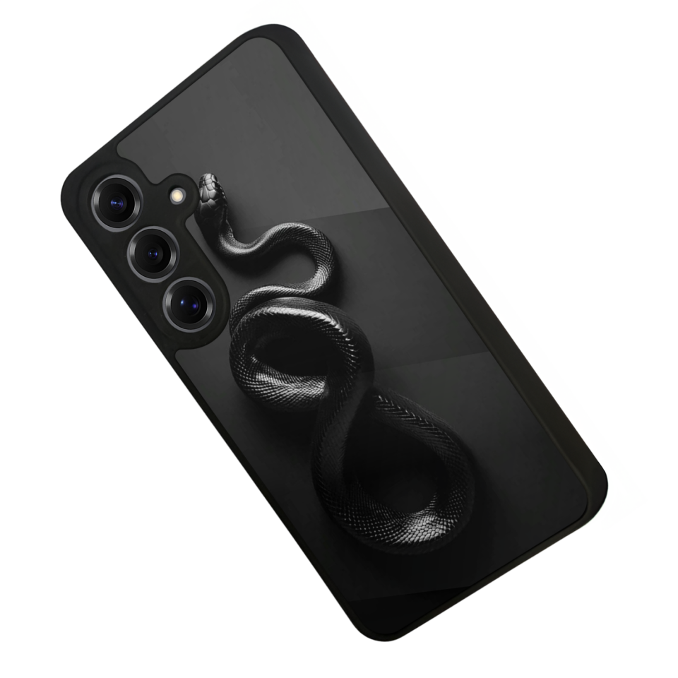 Samsung Galaxy S25 Uyumlu Yılan Tasarımlı Glossy Premium Kılıf