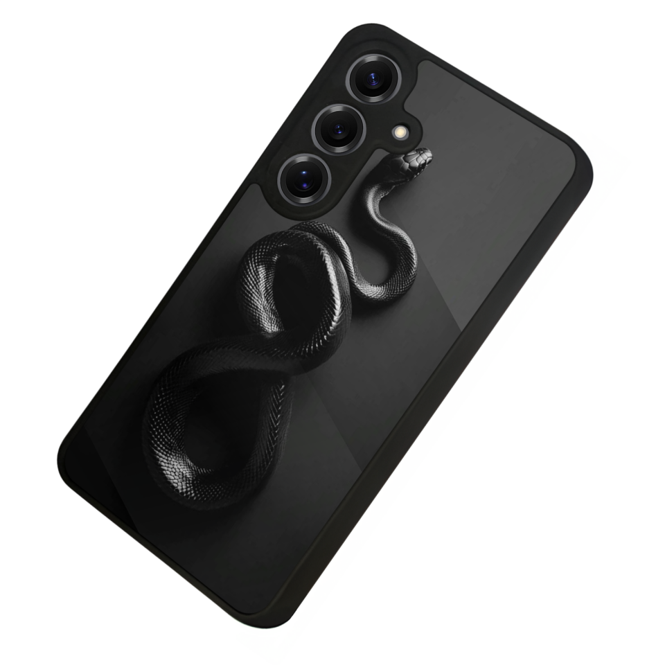 Samsung Galaxy S25 Uyumlu Yılan Tasarımlı Glossy Premium Kılıf