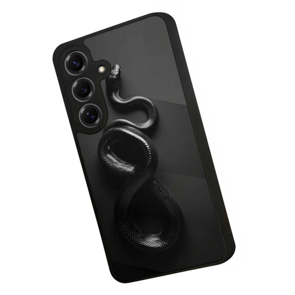 Samsung Galaxy S25 Uyumlu Yılan Tasarımlı Glossy Premium Kılıf