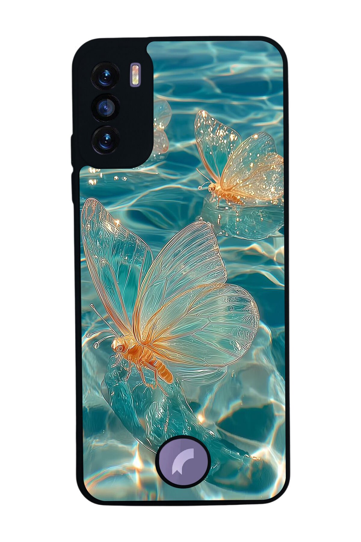 Reeder S19 Max Pro S Uyumlu Kelebek Tasarımlı Glossy Premium Kılıf