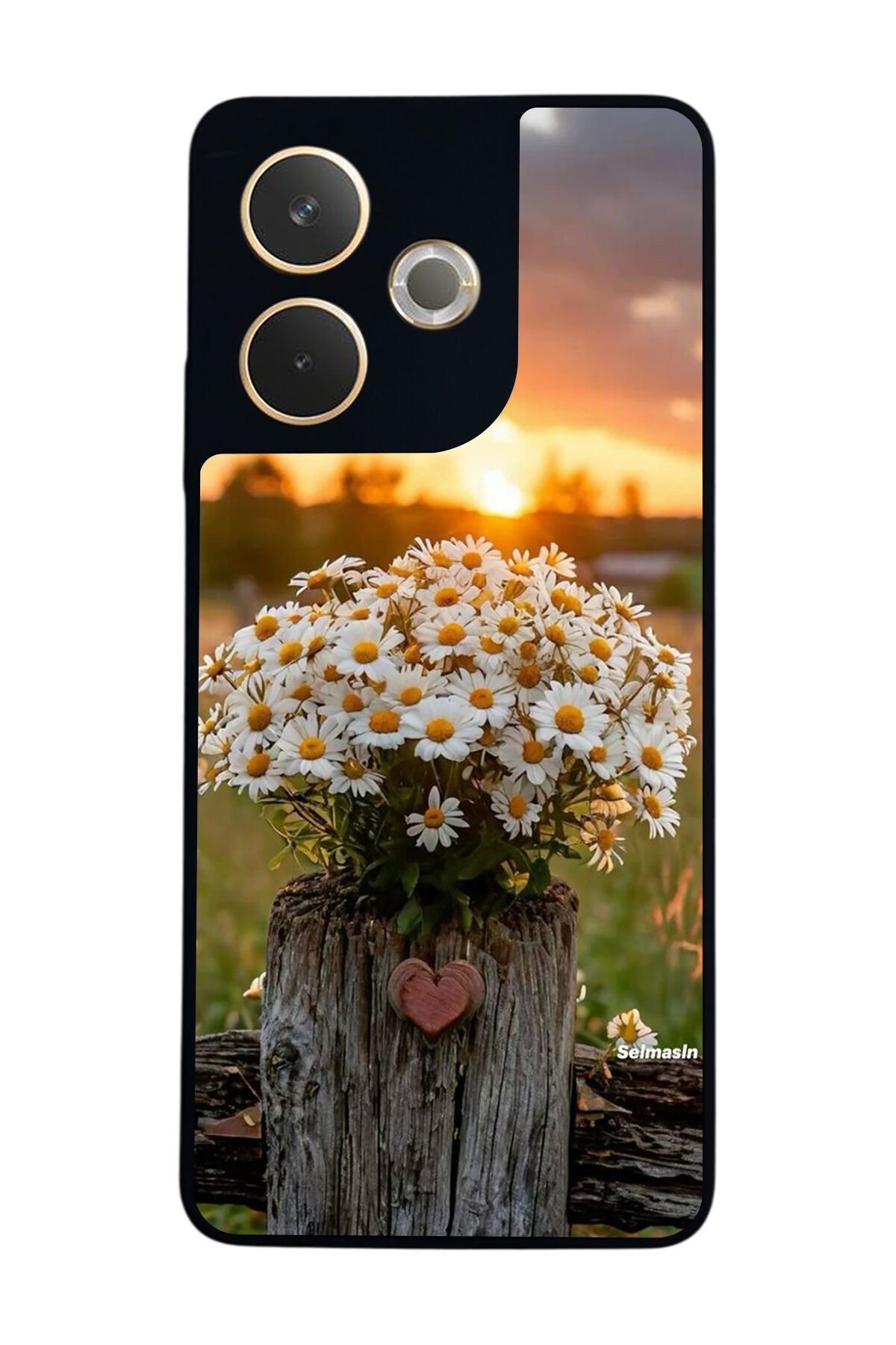 Oppo A5 Pro Uyumlu Cicek Tasarımlı Glossy Premium Kılıf