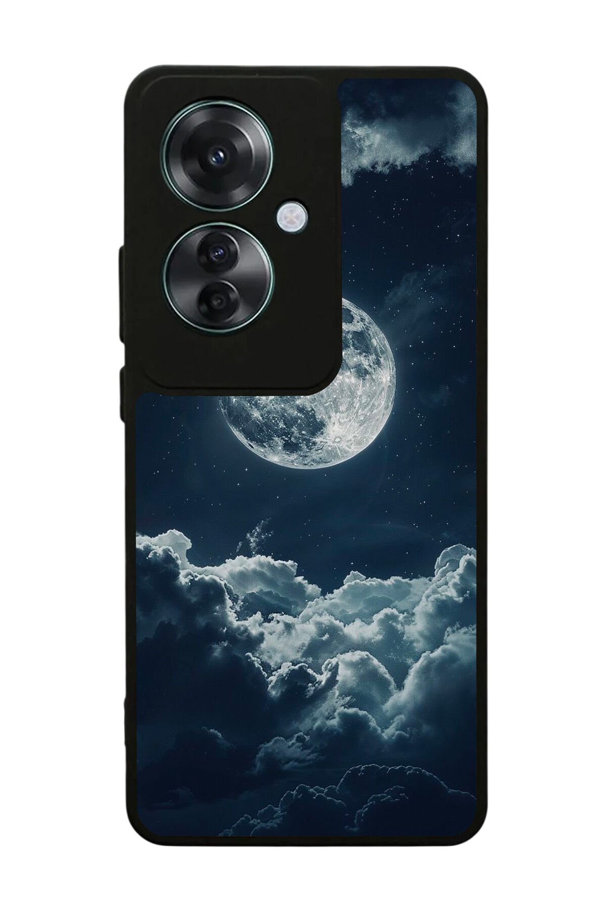 Oppo Reno 11F Uyumlu Ay Tasarımlı Glossy Premium Kılıf