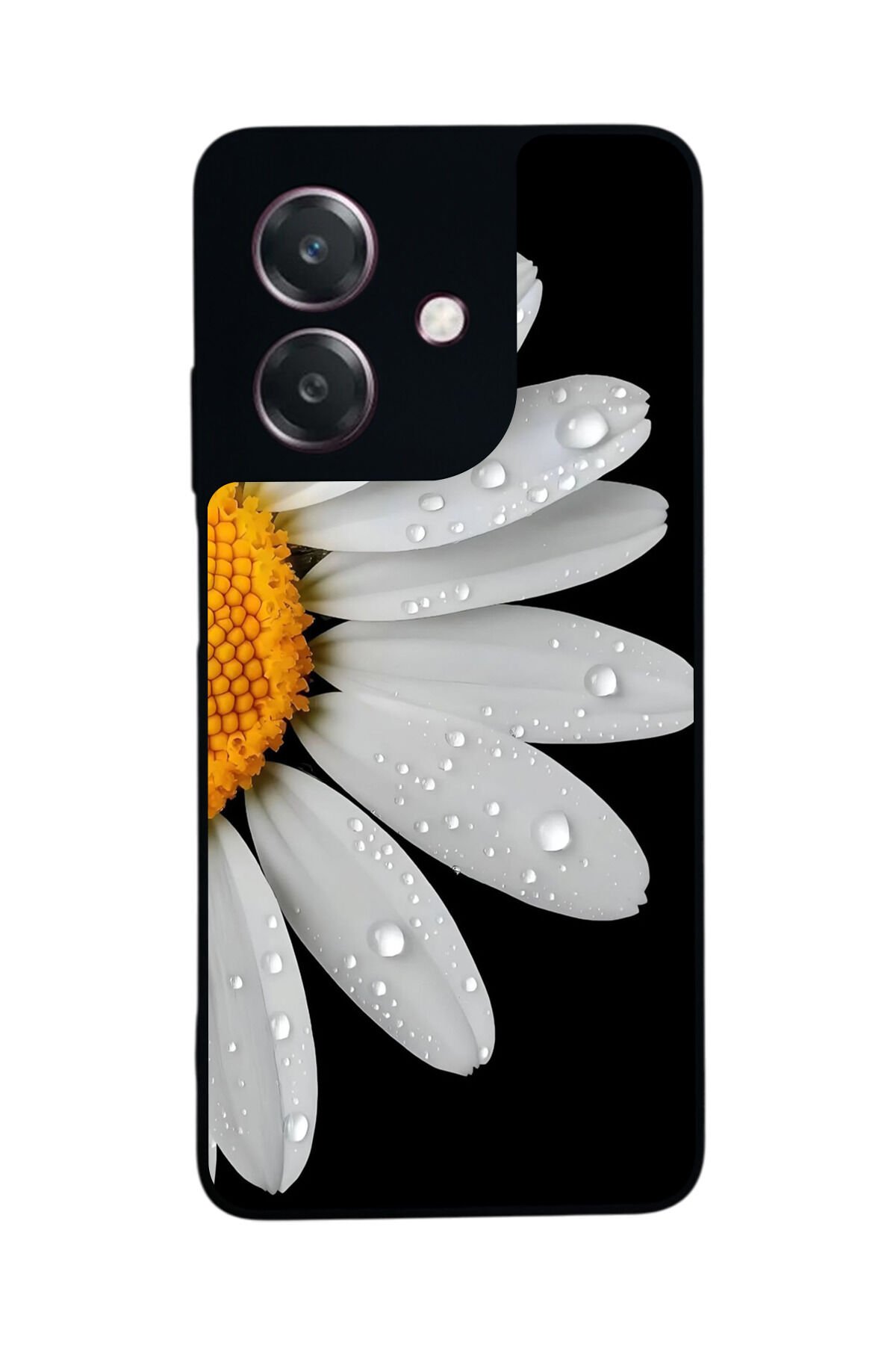 Oppo A3 5G Uyumlu Papatya Tasarımlı Glossy Premium Kılıf