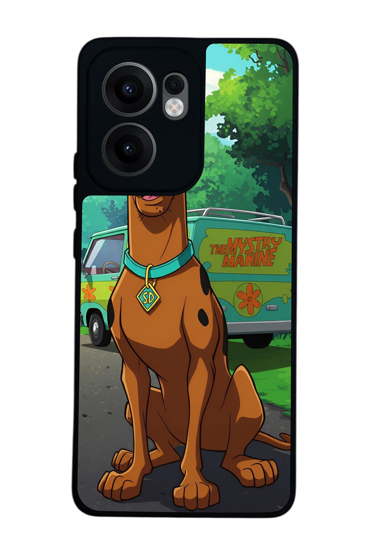 Oppo Reno 13F Uyumlu Scooby Doo Tasarımlı Glossy Premium Kılıf