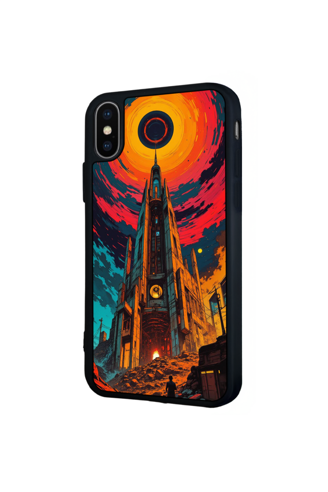 iPhone XS Max Uyumlu Abstract Tasarımlı Glossy Premium Kılıf