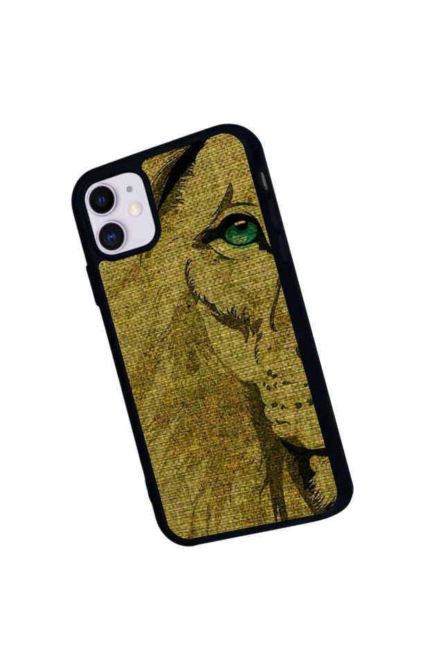 iPhone 11 Uyumlu Aslan Tasarımlı Glossy Premium Kılıf