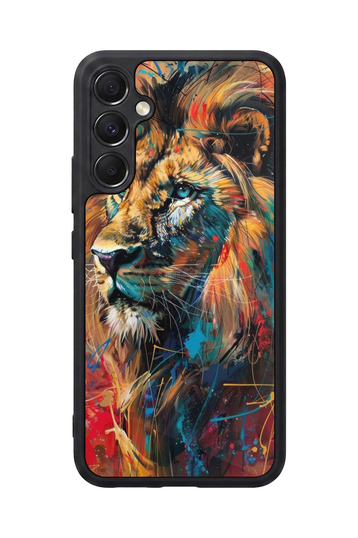Samsung Galaxy M34 Uyumlu Aslan Tasarımlı Glossy Premium Kılıf