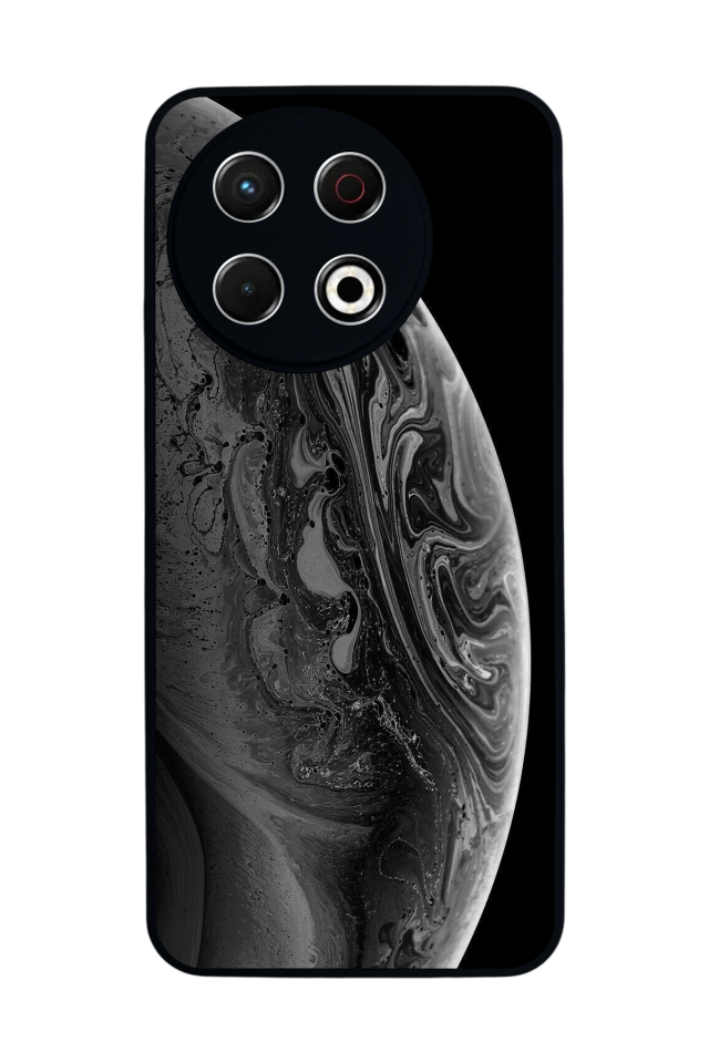 Tecno Spark 30 Pro Uyumlu Ay Tasarımlı Glossy Premium Kılıf