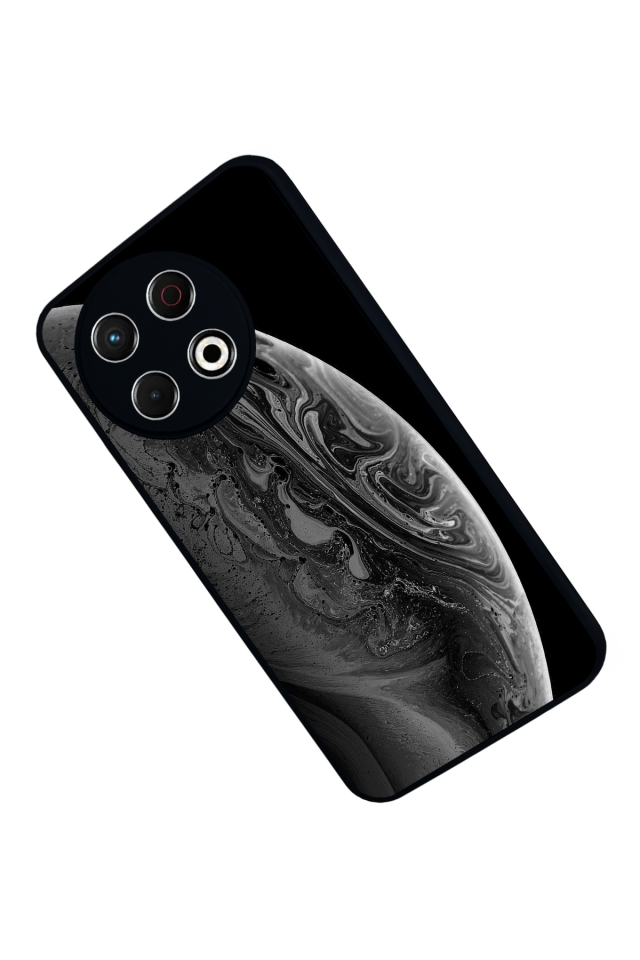 Tecno Spark 30 Pro Uyumlu Ay Tasarımlı Glossy Premium Kılıf