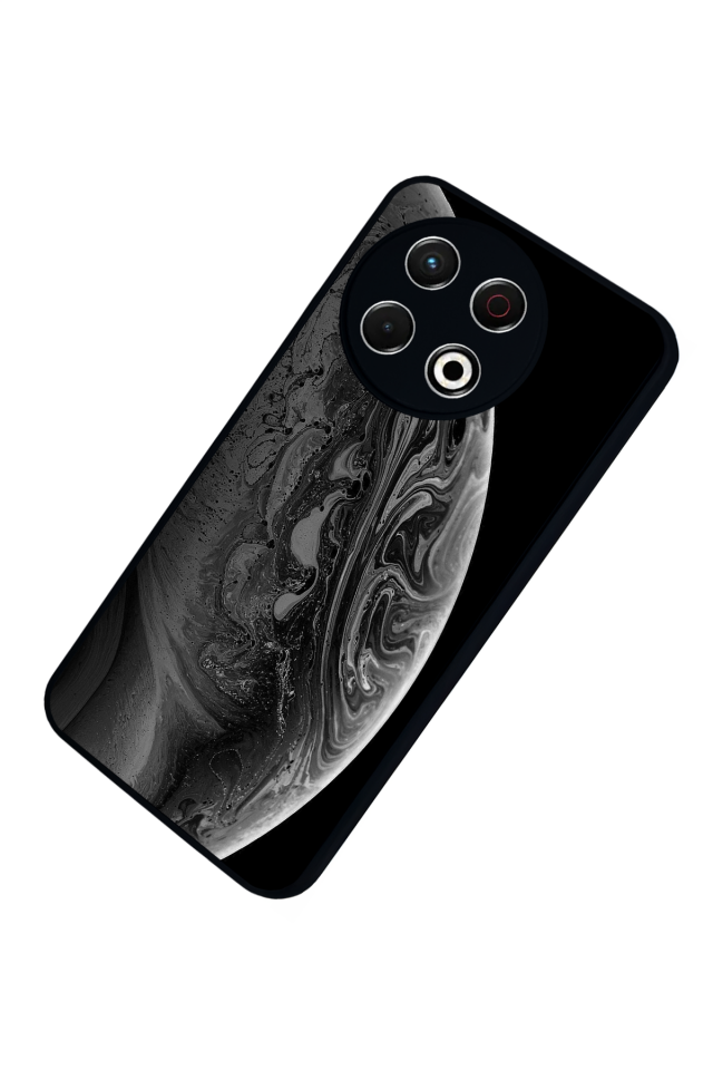 Tecno Spark 30 Pro Uyumlu Ay Tasarımlı Glossy Premium Kılıf