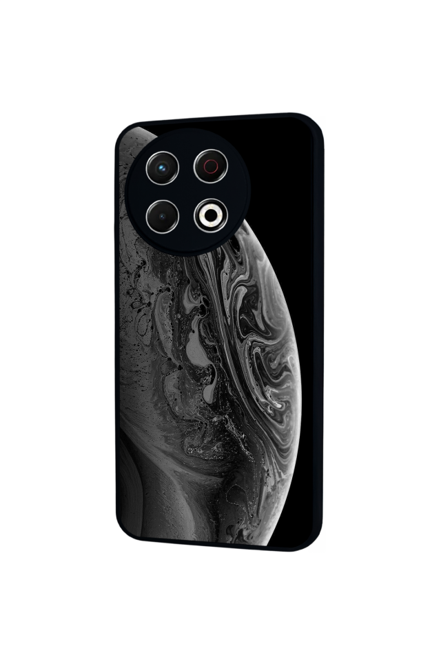 Tecno Spark 30 Pro Uyumlu Ay Tasarımlı Glossy Premium Kılıf