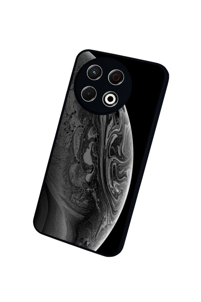 Tecno Spark 30 Pro Uyumlu Ay Tasarımlı Glossy Premium Kılıf