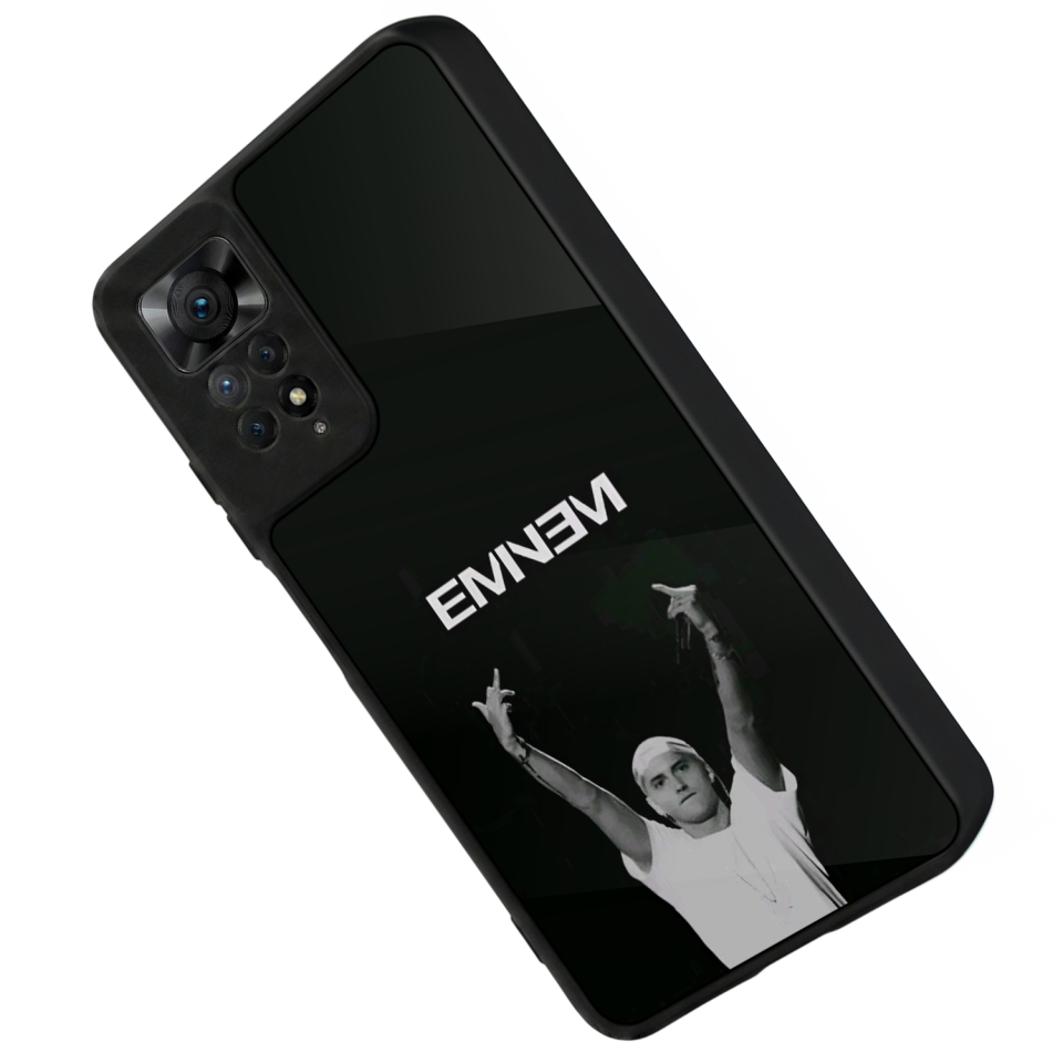 Xiaomi Redmi Note 12 Pro Uyumlu Eminem Tasarımlı Glossy Premium Kılıf