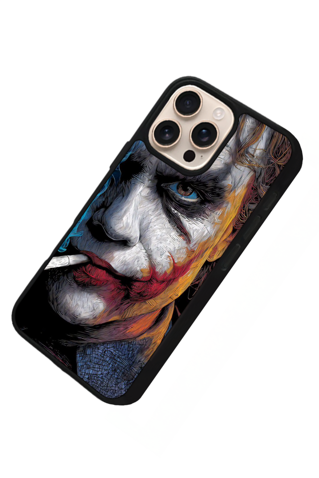 iPhone 15 Pro Max Uyumlu Joker Tasarımlı Glossy Premium Kılıf