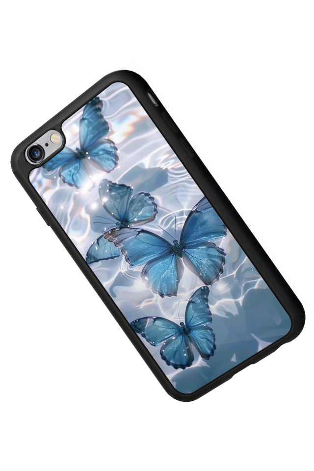 iPhone 6 Plus Uyumlu Kelebek Tasarımlı Glossy Premium Kılıf