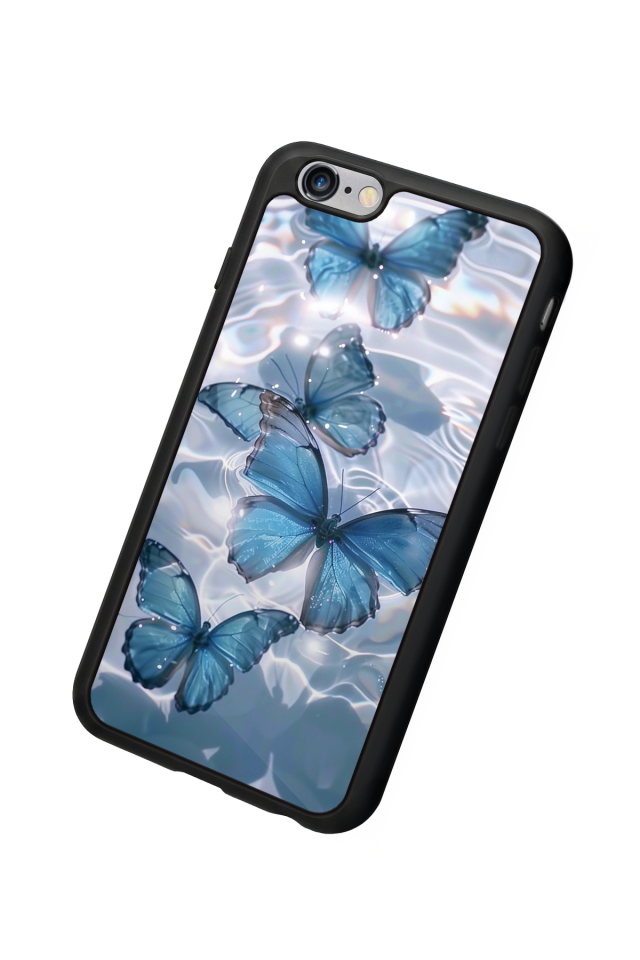 iPhone 6 Plus Uyumlu Kelebek Tasarımlı Glossy Premium Kılıf