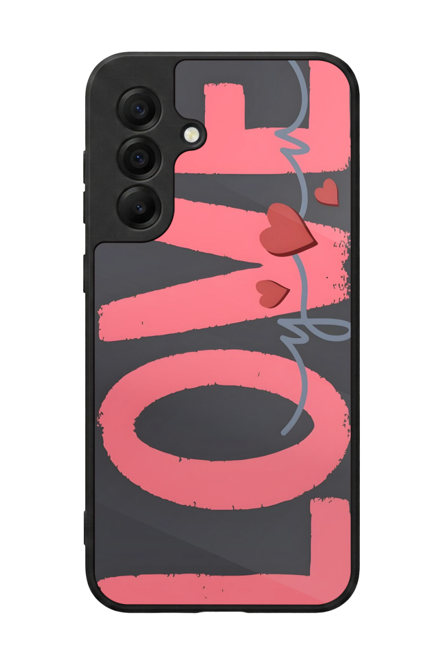 Samsung Galaxy A17 Uyumlu Love Tasarımlı Glossy Premium Kılıf