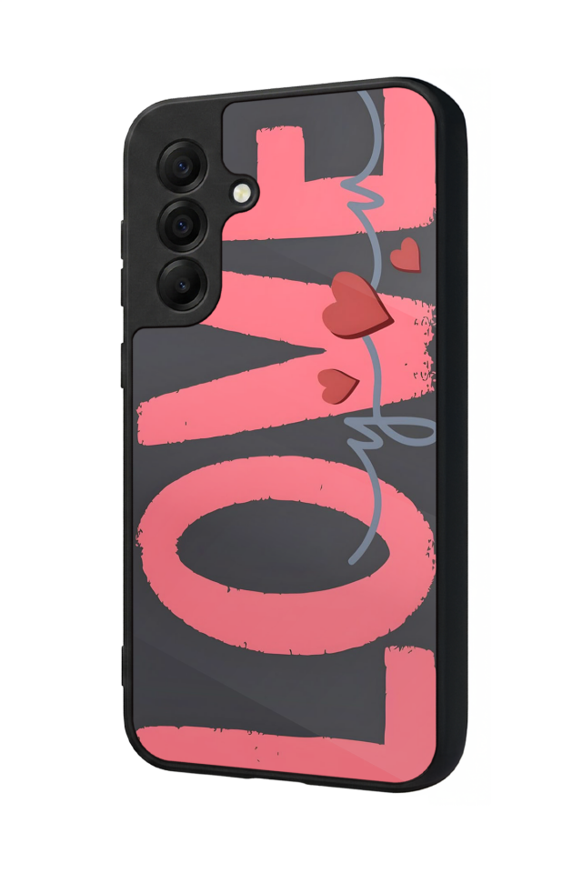 Samsung Galaxy A17 Uyumlu Love Tasarımlı Glossy Premium Kılıf