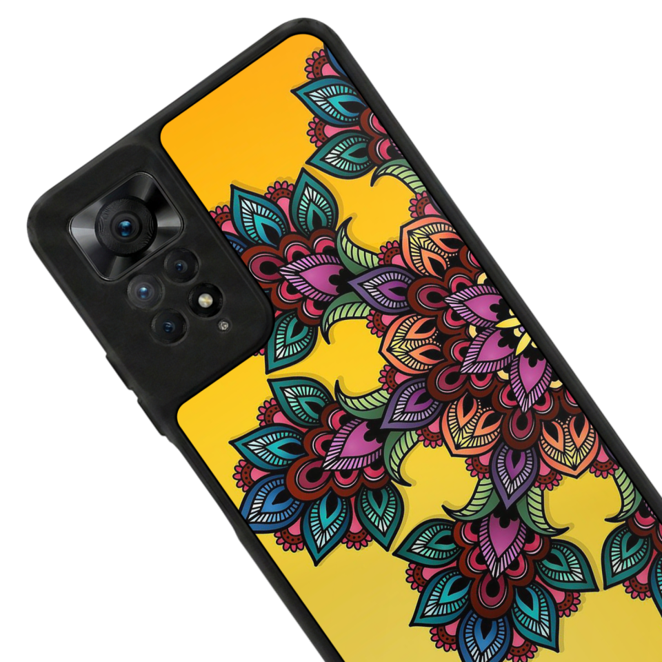 Xiaomi Redmi Note 11 Pro Uyumlu Mandala Tasarımlı Glossy Premium Kılıf