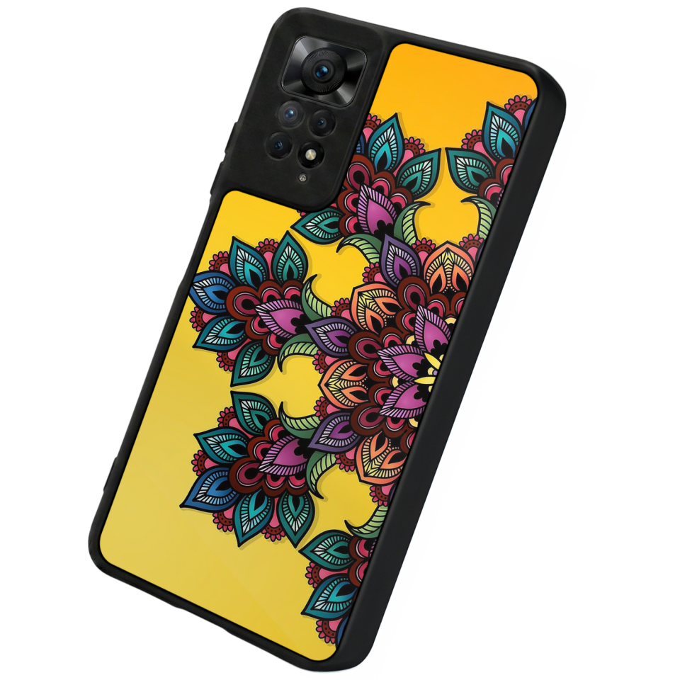 Xiaomi Redmi Note 11 Pro Uyumlu Mandala Tasarımlı Glossy Premium Kılıf