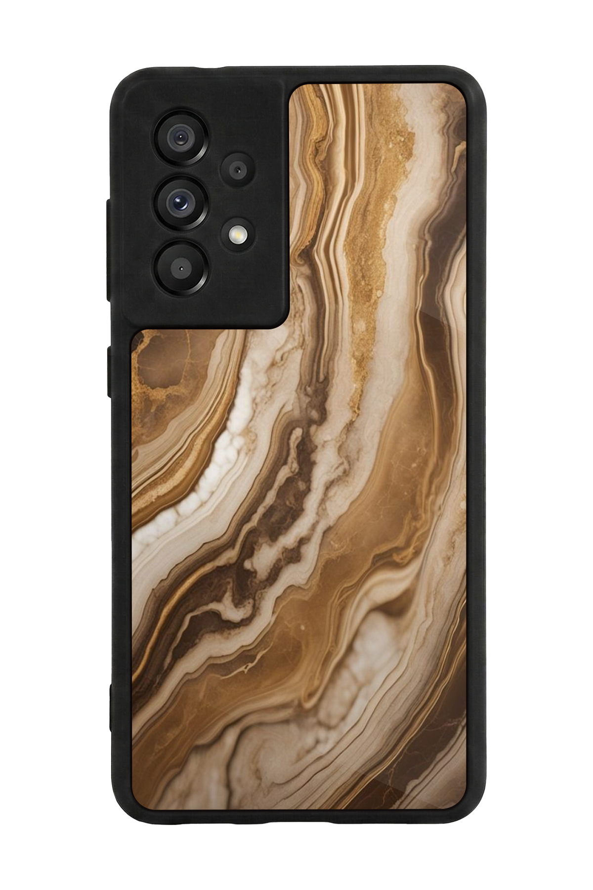 Samsung Galaxy A73 Uyumlu Mermer Marble Tasarımlı Glossy Premium Kılıf