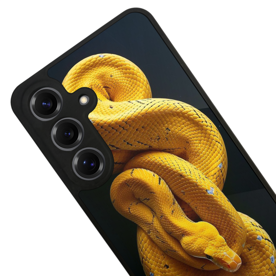 Samsung Galaxy S25 Uyumlu Yılan Tasarımlı Glossy Premium Kılıf