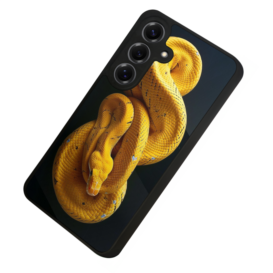 Samsung Galaxy S25 Uyumlu Yılan Tasarımlı Glossy Premium Kılıf