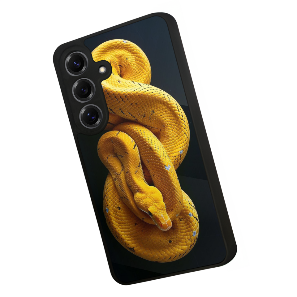 Samsung Galaxy S25 Uyumlu Yılan Tasarımlı Glossy Premium Kılıf